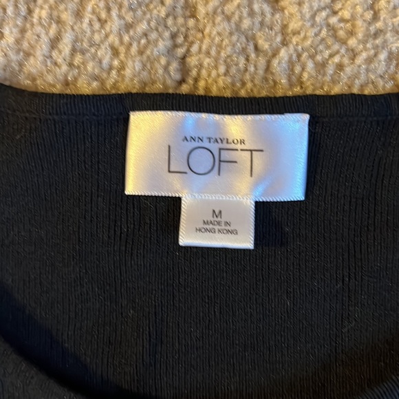 Ann Taylor loft stunning black cardigan size medium - Picture 3 of 5